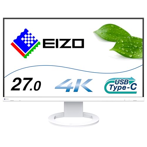 EIZO ビジネス向けスタンダードモニター | FlexScan EV2740S-WT | 27.0型4K UHD・USB Type-C・ホワイト