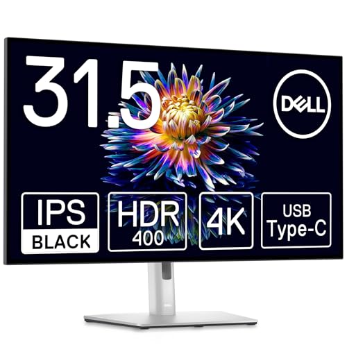 Dell UltraSharp U3223QE 31.5" 4K UHD WLED LCD Monitor - 16:9 - Black, Silver