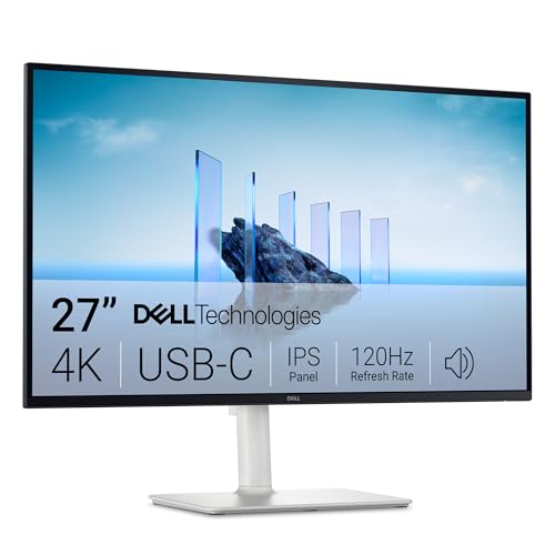 Dell (デル) USB-C接続 PCモニター シルバー S2725QC-R ［27型 /4K(3840×2160） /ワイド /120Hz］ 【864】