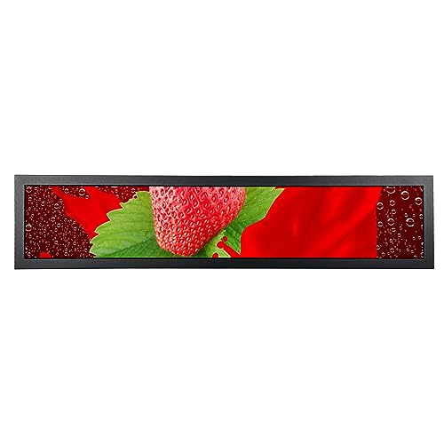 VSDISPLAY 長さ28インチストレッチバーLCD 1920x360 IPSスクリーンモニター USBビデオ入力付き、ゲームマーキーキャビネット、店舗棚広告、デジタルサイネージ用 K003263
