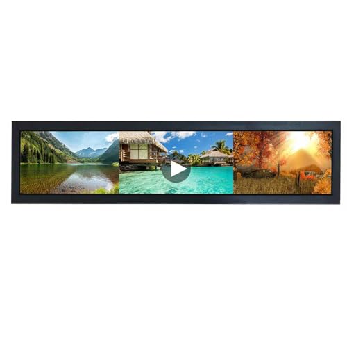 VSDISPLAY 28インチ 広告 LCD モニター 1920x360 IPS ストレッチ バー スクリーン 屋外 高輝度 サポート USB入力 自動コピー スーパーマーケット 展示店 広告ディスプレイ VS280ZJ01-133
