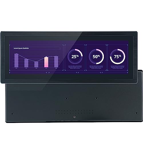 TouchWo 12.6 のインチの産業埋め込まれたオールインワンタッチパネル PC のアンドロイド開いたフレームの容量性タッチスクリーンのモニター、高リゾリューションのビデオ LED ディスプレイ、ビジネス用 JPDM126AB