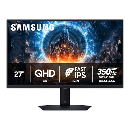 サムスン SAMSUNG 27インチ オデッセイ G6 G60F QHD解像度ゲーミングモニター 350Hz リフレッシュレート 高速IPSパネル VESA DisplayHDR 400 NVIDIA G-Sync対応 AMD FreeSync Premium エルゴノミクススタンド LS27FG60DENXZA