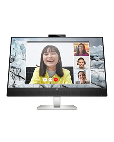 HP M27 ウェブカメラモニター - 5MPカメラ、スピーカー、ノイズキャンセリングデュアルマイク内蔵 - Eyesafe 27インチ フルHDディスプレイ - USB-C & USB-Aポート - 高さ/回転調整 M27 Webcam