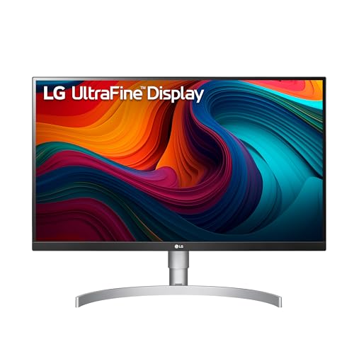 LG Ultrafine 27インチ 4K UHD IPS モニター ディスプレイ HDR 400 Type-C 90W PD スピーカー内蔵 HDMI*2 DisplayPort AMD FreeSync チルト/高さ/ピボット調整可能スタンド ホワイト 27UN850-W