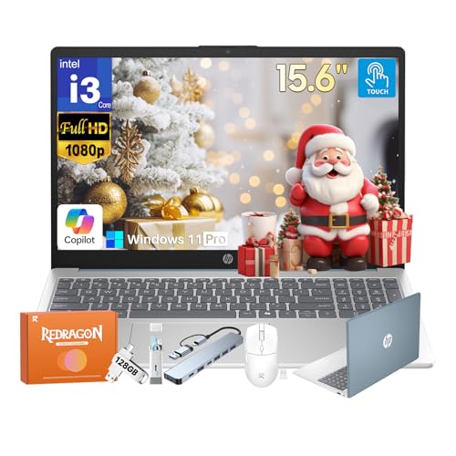 HP 14インチHDノートパソコン軽量デュアルコア、8GB RAM、128GB SSD + 64GB eMMC、1年間のOffice 365、WiFi、Bluetooth 5、USB Type-A&C、HDMI、ウェブカメラ、Win11。 HP