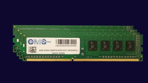 Computer Memory Solutions CMS 32GB (4X8GB) DDR4 19200 2400MHZ Non-ECC DIMM メモリ RAM アップグレード Gigabyte® GA-X99-Designare EX GA-X99-Phoenix SLI GA-X99-SLI GA-X99-SOC Force GA-X99P-SLI マザーボード C119 CM1024642400DIMMX4