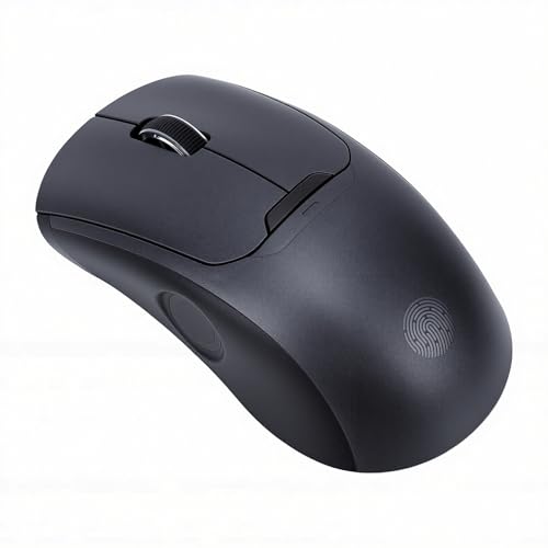 SENECESLI 指紋リーダー付きワイヤレスマウス、USB指紋スキャナー、2.4G BT5.0、最大20個の、600mAhバッテリー、Window Hello機能のサポート、1000 1600 2400 DPI SENECESLInkmlezw5qh