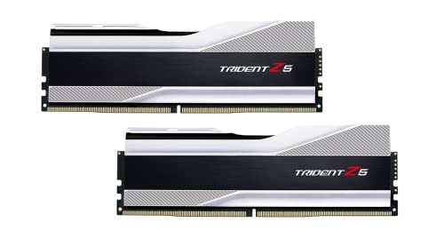 G.SKILL Trident Z5シリーズ (Intel XMP) 32GB (2 x 16GB) 288ピン SDRAM DDR5 6000 CL40-40-96 1.35V デュアルチャンネル デスクトップメモリ F5-6000J40F16GA2-TZ5S (メタリックシルバー) F5-6000J4040F16GA2-TZ5S