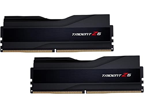G.SKILL Trident Z5シリーズ (Intel XMP) 32GB (2 x 16GB) 288ピン SDRAM DDR5 6000 CL40-40-96 1.35V デュアルチャンネル デスクトップメモリ F5-6000J4040F16GA2-TZ5K (マットブラック)