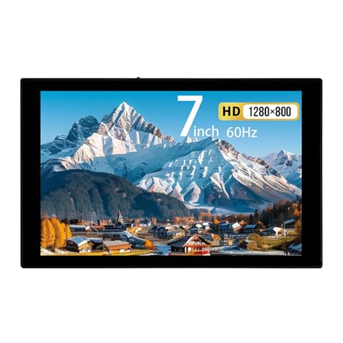 ZYADOCIANX 7 インチ 1280x800 ノートパソコン、マルチタスク、ゲーム用ポータブル モニター ポータブル HDTV USB C ディスプレイ