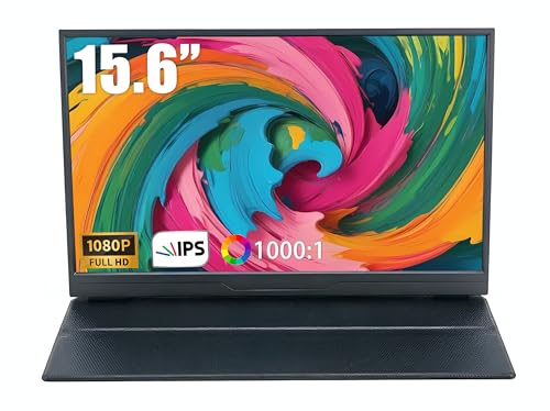 液晶パネル モニター 15.6英寸 1920*1080FHD USB Type-C HDMI 15.6型 モバイルモニター フルHD (1920×1080) IPS 液晶パネル 内蔵スピーカー 超薄型 軽量 持ち運び便利 Type-C/HDMI 接続対応 保護カバー付きPS4/PS5/Switch/PC/Mac/スマホ対応 テレワーク/出張/ゲーム に最適 CT-MLCD156V1