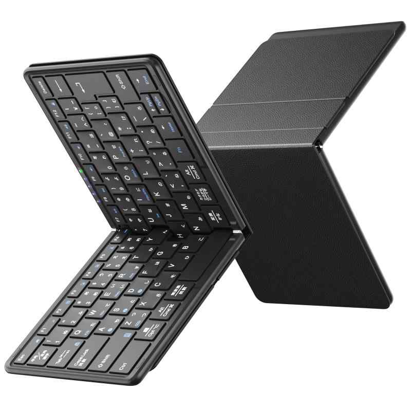 キーボード Bluetooth 折り畳み 日本語配列 ipad キーボード ワイヤレス マルチペリング iOS/Mac/Windows/Android/Google対応 フルサイズ パンダグラフ