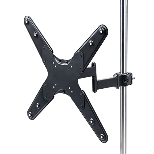 イーサプライ モニターアーム ポール取付 大型 支柱 32～55インチ目安 耐荷重25kg 上下 左右 前後 縦向き VESA EEX-LA048