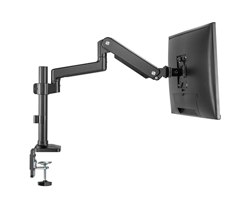グリーンハウス モニターアーム 17-32インチ対応 耐荷重2-10㎏ 1画面 メカニカル GH-AMDV1-BK