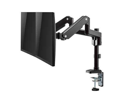 グリーンハウス モニターアーム 17-32インチ対応 耐荷重2-10㎏ 2画面 メカニカル GH-AMDV2H-BK