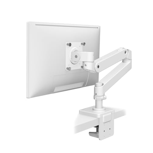 Ergotron エルゴトロン LX Pro シングル モニターアーム デスクマウント クランプ式 34インチ対応 VESA規格 1.8〜10kg ホワイト 白 メカニカルスプリング方式 10年保証 45-682-290 【日本正規代理店取扱品】