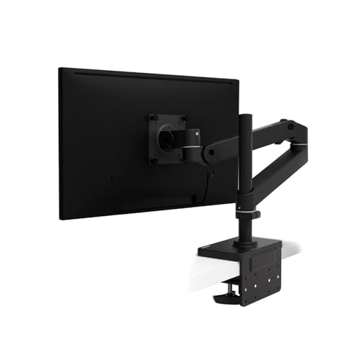 Ergotron エルゴトロン LX Pro シングル モニターアーム デスクマウント クランプ式 長身ポール ロングポール 34インチ対応 VESA規格 1.8〜10kg ブラック 黒 メカニカルスプリング方式 10年保証 45-695-292 【日本正規代理店取扱品】