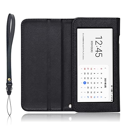 LOE (ロエ) au/UQ Galaxy Mobile Wi-Fi SCR01 専用 モバイルルーター ケース 保護フィルム付き (ブラック) IS014B