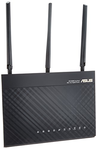 ASUS WiFi 無線 ルーター 11ac AC1900 1300+600Mbps デュアルバンド RT-AC68U 【最大18台 4LDK 3階建 ・ iPhone X/XS 対応 】