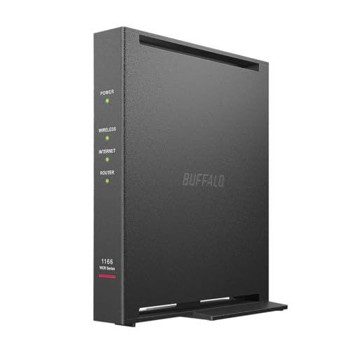 バッファロー 【新古品】 バッファロー WiFi ルーター 無線 LAN Wi-Fi5 11ac ac1200 866+300Mbps IPv6 WPA3 デュアルバンド 日本メーカー 【 iPhone 16 / 15 / 14 / 13 / Nintendo Switch / PS5 動作確認済み 】 エコパッケージ WCR-1166DHPL/N