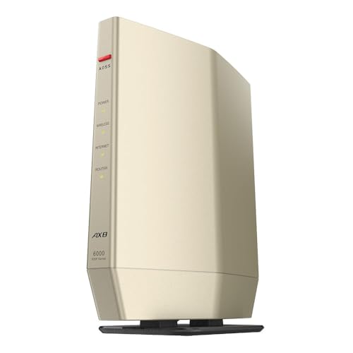バッファロー 無線LANルーター(Wi-Fiルーター) AirStation WSR-6000AX8P/DCG [シャンパンゴールド]