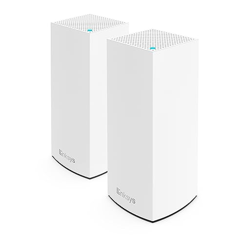 LINKSYS (リンクシス) AX5400 メッシュ対応 Wi-Fi 6 無線LAN ルーター Atlas Pro 6 MX5502-JP 11ax (574+4804 Mbps) デュアルバンド 2台パック メーカー3年保証 iPhone Android Win Mac PS5 Nintendo ゲーム機 スマートテレビ 速度向上