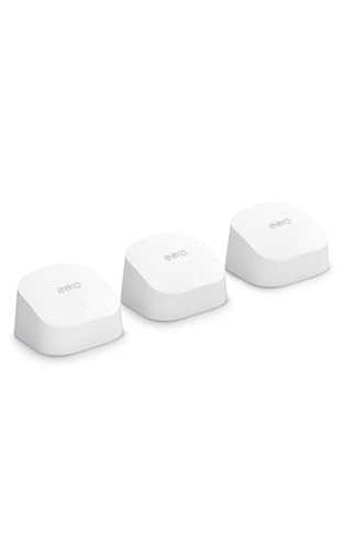 eero Amazon eero 6+ - メッシュwifi システム | AX3000 | 1.0Gbpsイーサネット | 最大wifi範囲420m² | 同時接続デバイス約75台 | 3ユニット