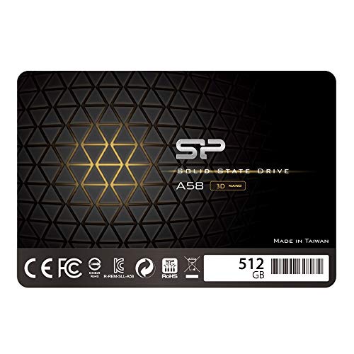 Silicon Power 2.5インチ 512GB｜Silicon Power シリコンパワー A58 SLCキャッシュパフォーマンスブースト 7mm 512GBSS3A58A25 SP512GBSS3A58A25