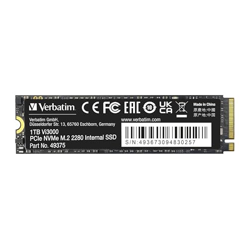 ‎バーベイタム M.2 2280 NVMe 1TB｜‎バーベイタム(Verbatim) Verbatim Vi3000 ソリッドステートハード