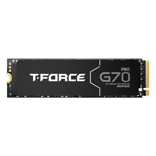 TEAMGROUP M.2 2280 NVMe 2TB｜TEAMGROUP T-FORCE G70 PRO グラフェンヒートシンク DRAM SLCキャッシュ 3D TLC InnoGrit ゲーミング PS5 読み取り TM8FFH002T0C129