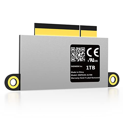 INDMEM M.2 NVMe 1TB｜INDMEM 専用アップグレードキット 書き読み 取り付けツール付き 対応モデル MacBook Pro 13インチ 2016 A1708 (EMC 2978) 2017 A1708 (EMC 3164