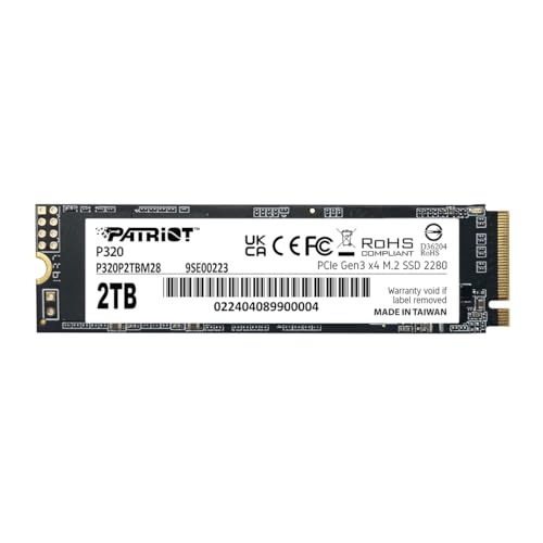 Patriot M.2 2280 NVMe 2TB｜Patriot P320 Internal - - - - P320P2TBM28