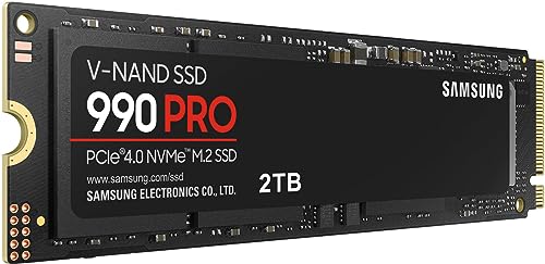 M.2 NVMe 2TB｜Samsung 990 PRO ソリッドステートハード ゲーム 熱制御 ダイレクトストレージ メモリ拡張 ビデオ編集用 ヘビーグラフィック MZ-V9P2T0B AM