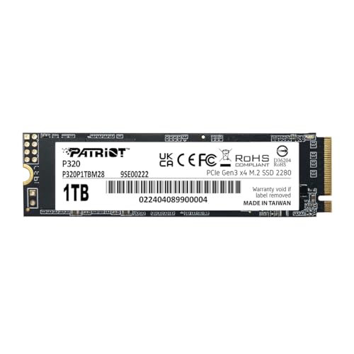 Patriot M.2 2280 NVMe 1TB｜Patriot P320 Internal - - - - P320P1TBM28