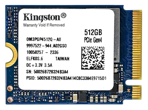 Kingston M.2 2230 NVMe 512GB｜Kingston (キングストン) TLC ( ) OM3PGP4512Q-A0 Steam Deck Surface Ally Mini PC対応