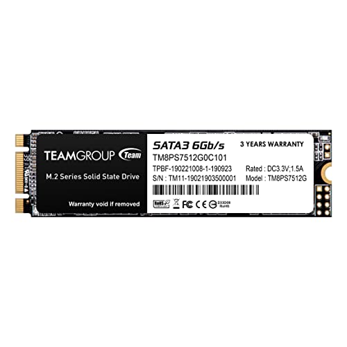 TEAMGROUP M.2 SATA 512GB｜TEAMGROUP B07H21182F ブランド登録なし ストレージ SATA 512GB 6GB