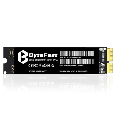 ByteFest M.2 NVMe 1TB｜ByteFest MAC Apple MacBook Air A1465 A1466(2013-2017中期)、MacBook Pro Retina A1398 A1502 (2013-2015)、 に対応 MacBook A1465 A1466 A1398 A1502