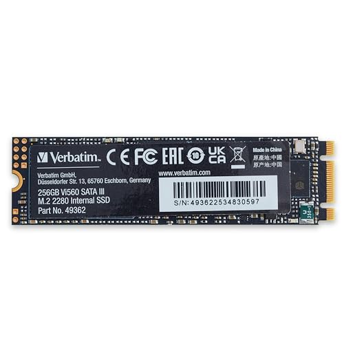 ‎バーベイタム M.2 256GB｜‎バーベイタム(Verbatim) VERBATI .5'' interne Vi560 S3