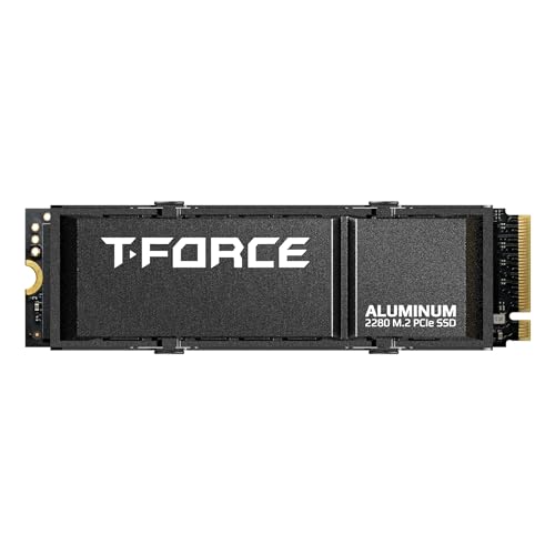 TEAMGROUP M.2 2280 NVMe 1TB｜TEAMGROUP T-Force G70 PRO アルミニウム ヒートシンク DRAM SLC キャッシュ 3D TLC InnoGrit ゲーミング PS5 読み取り TM8FFH001T0C128