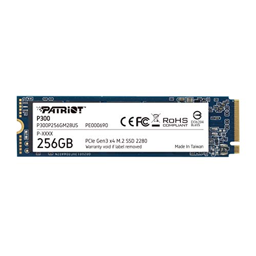 Patriot Memory M.2 NVMe 256GB｜Patriot P300 リード1 ライト1 ノートパソコン、デスクトップ用 低消費電力 P300P256GM28US