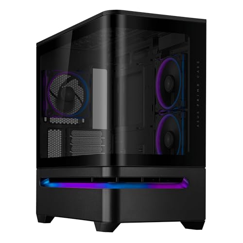 ASUS Prime AP202 ARGB Micro-ATX 湾曲したガラスパネル 420mmまでGPUをサポートPRIME AP202 TG ARGB BLACK 国内 黒