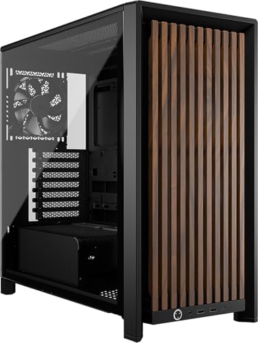 CORSAIR ｜コルセア ミドルタワー型 FRAME 4000D WOOD RS Modular Mid-Tower（ブラック/ウォルナット） CC-9011340-WW