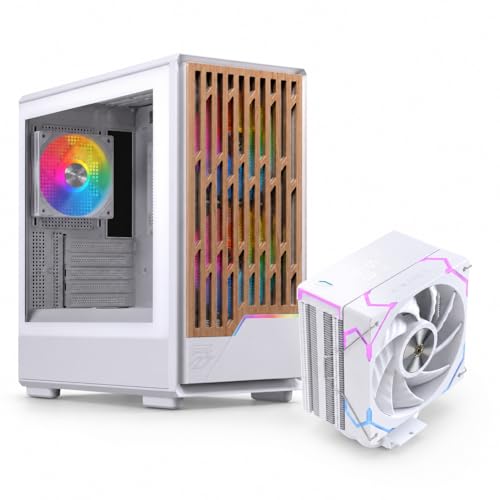Einarex 【自作PCスターターセット】Micro-ATX + CPUクーラー White RGB｜PM400 / Glide G100 空冷クーラー