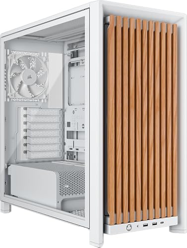 CORSAIR ｜コルセア ミドルタワー型 FRAME 4000D WOOD RS Modular Mid-Tower（ホワイト/オーク） CC-9011341-WW