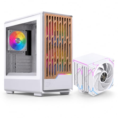 Einarex 【自作PCスターターセット】Micro-ATX + CPUクーラー White RGB｜PM400 / Glide G300 空冷クーラー