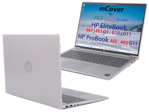 mCover 2022~2025 16インチ HP ProBook 460 | 465 G11 & EliteBook 860 | 865 G9 G10 G11シリーズ Windows Notebook PC (他のHPモデルには非対応) - クリア mCover-HP-ProBook-460-G11-Clear