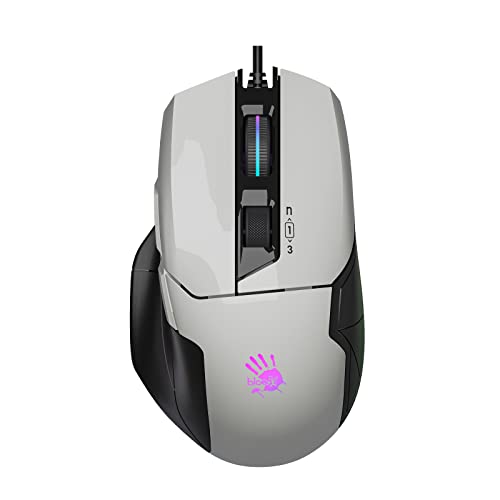 Bloody Gaming W70 Max ゲーミングマウス 10,000 CPI 250 IPS RGB ゲーミングマウス パンダ ホワイト W70 MAX PANDA WHITE
