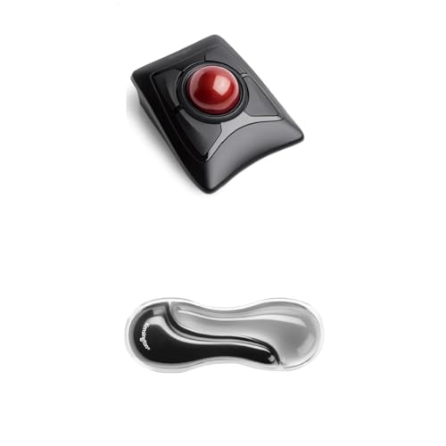Kensington エキスパートマウスワイヤレストラックボール・リストレストセット （K72359JP+リストレスト Duo Gel グレー）