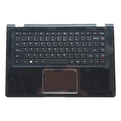 fqparts 汎用 キーボードの縁にハウジング & タッチパッド & キーボード に適合する For Lenovo Yoga 2 13 Color ブラック 米国英語のレイアウト 2-13-CKE-HS0702